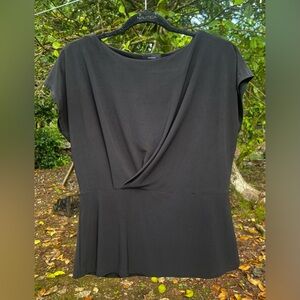 Olive & Co Black Blouse, Size Medium, EUC